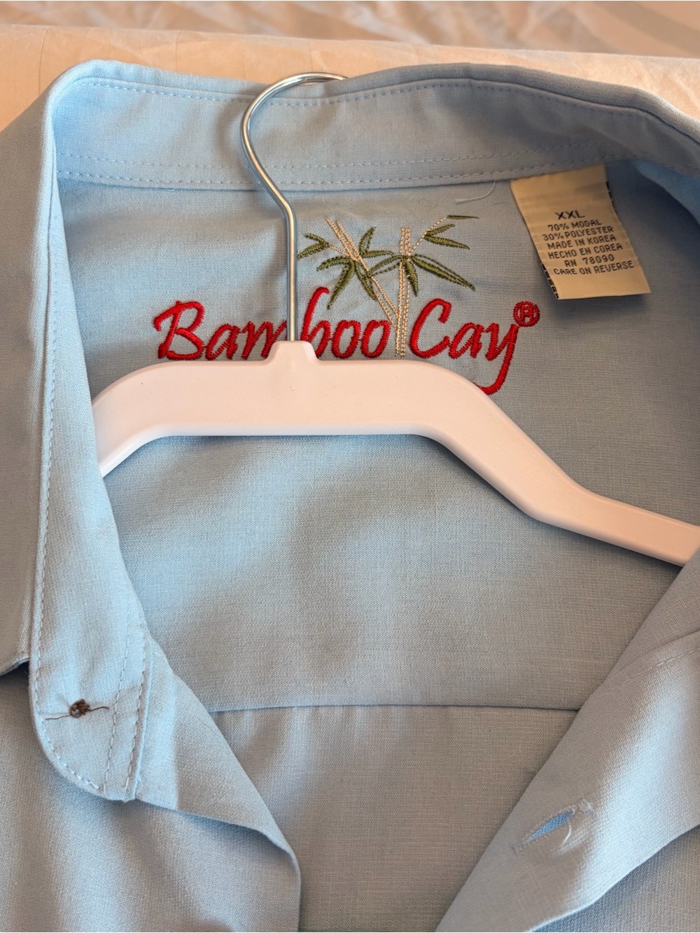 Bamboo Cay Christmas Camp Shirt Men XXL Scuba Diving Santa Tropical Hawaiian